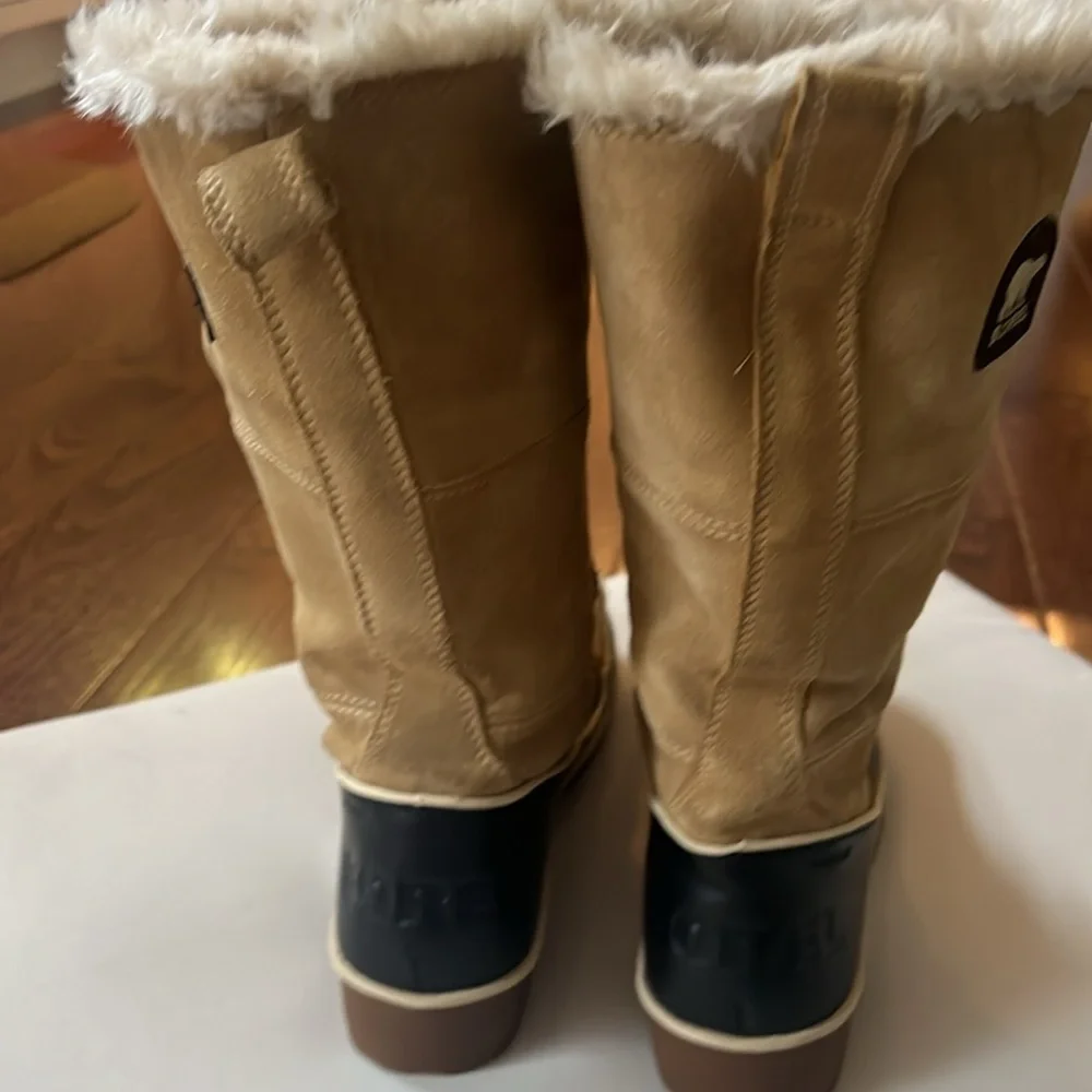 Sorel Tan Tivoli Il High Waterproof Lace Up Winter Boots Women's size 7 - Picture 3 of 8